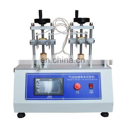 Touch screen pneumatic button life testing machine