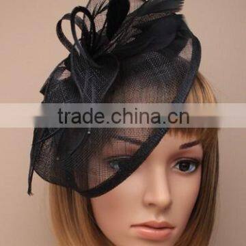 Wholesale Wedding/Party/Church Decorate Sinamay Base Hair Clip Fascinator