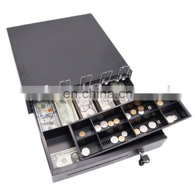 5 Bills 8 Coins POS Cash Drawer Metal 4 Bills and 5 Coins Checkout Counters Cash holders