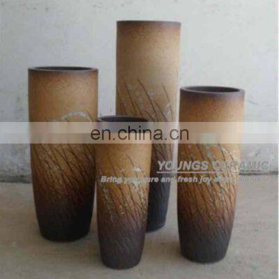 Cheap Hand Painted Ceramic European Style Floor Vases Made in Jingdezhen