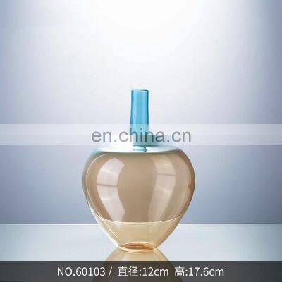 Modern Fashionable Handmade Wedding Tall Cylinder Color Clear Glass Flower Vase photo-4