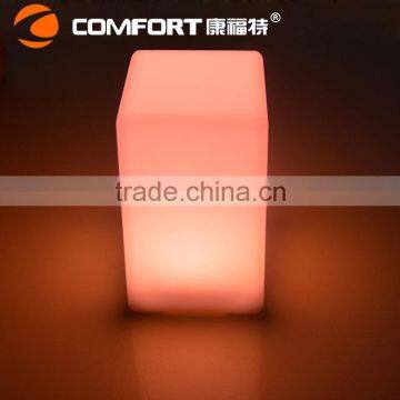 Recharging Colorful Battery Operated Square Led Table Lamp for Bar photo-2