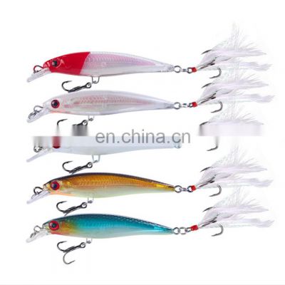 HIGH QUALITY factory wholesale Night Luminous Glowing Minnow 6g/12g Hard fishing lure