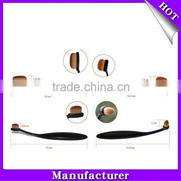 10Pc/Set Beauty Toothbrush Shaped Foundation Eyebrow Eyeliner Lip Facial Makeup Oval Brushes photo-3