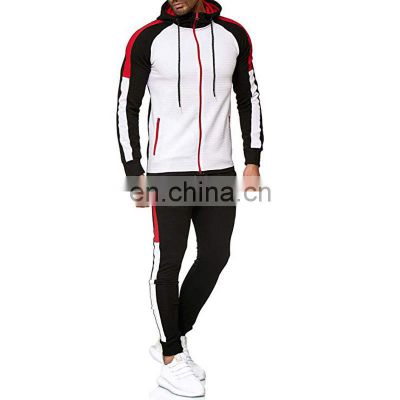 One drop shipping custom men's spring and autumn new sports casual suit men's long-sleeved trousers hooded sports suit jogger