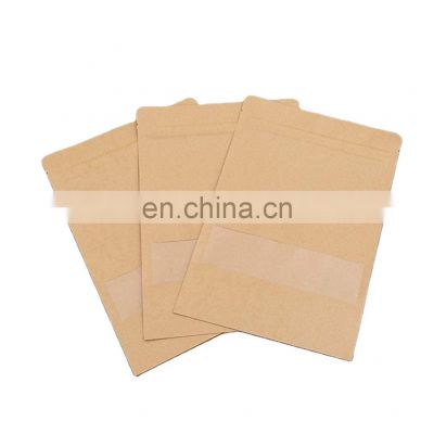 ECO Environmentally friendly and reusable zipper pouch bag Sealed odor food is healthy paper packaging bag