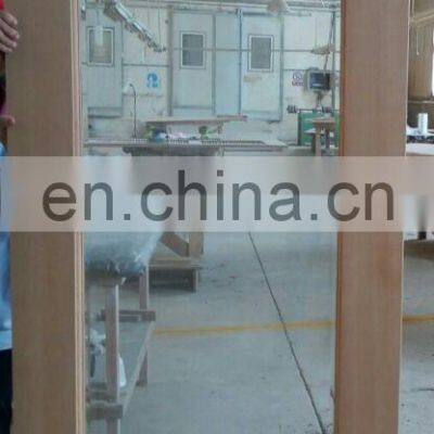 Unbreakable 3 Three Panel Interior Wood Sliding Frosted Glass Door photo-3