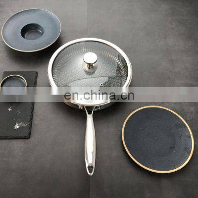 Household Omelette Frying Induction SS Deep Shape Non Stick Baking Cheese Round Cake Pan