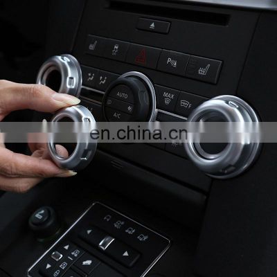 Hot sale 5pcs Chrome Volume and Air Conditioning Knobs Trim for Land Rover Discovery 4 LR4 Range Rover Sport Freelander 2