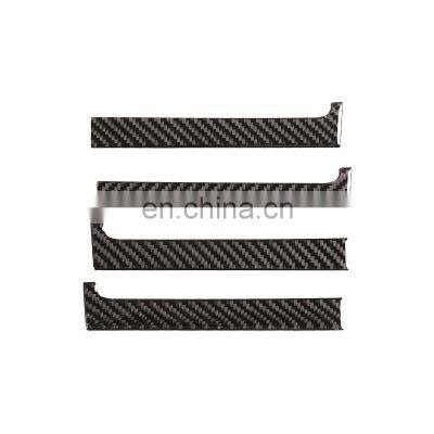 Auto parts 14-18 for Toyota Tan Tun inner handle decoration stickers real carbon fiber (soft) 4-piece set