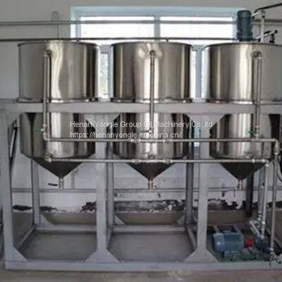 Supply Cooking oil refinery /mini crude oil refinery for food oil industry