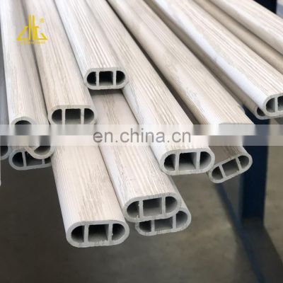 Aluminium oval Tube for Wardrobe 3 - 6 Meters with Cutting Service 6063 New Material Pre-drilled Mounting Holes