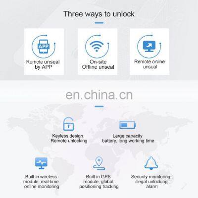 2G Train Trucks Road Container Cargo Transport Security Navigation Seal Electronic Padlock GPS E-Lock Gps Lock photo-4