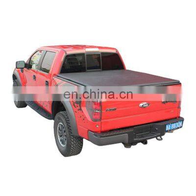 Sunshade Dustprooof Hard-Tri Folding Tonneau Cover for Ford Ranger F150 F250 F300 Series factory cheap rear trunk pickup cover