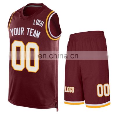 Wholesale Customize Blank Basketball Jerseys Shorts Uniform New Design Custom Sublimation Basketball Jerseys Uniform