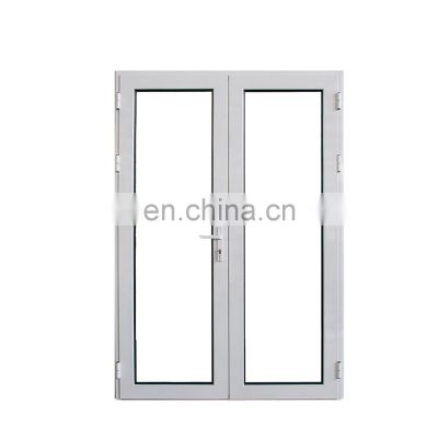 Florida Approval Exterior Store Single Swinging Hurricane Impact Double Pane Glass Front French Doors For Houses