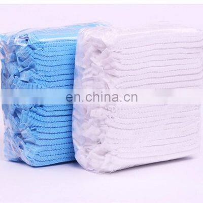 Disposable Mob Caps Non Woven Round Medical Hair Cap Surgical Hood Cap White Bouffant photo-5