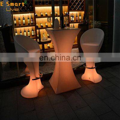 Luxury Led-lit Plastic Counter Tops Sale Night Club Bar Cocktail Table Tiki Bar Tables photo-3