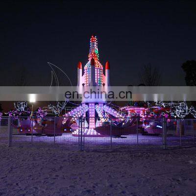 Amusement Park Equipment Rotary Bounce Plane Rides Attraction Park Plan Self Control Aircraft For Kids And Adults photo-5