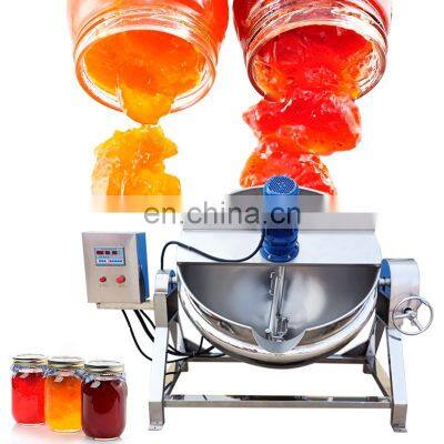 Industrial Tilt Sugar Oil Double Mix Gas Pressure Steam Jacketed Cooker Pot Cook Kettle Heat Water Jacket