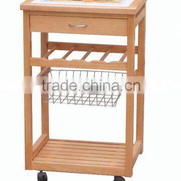 Wooden Kitchen Trolley