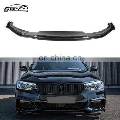 5 Series G30 M Sport Carbon Fiber HM Style Front Lip Front Splitter For BMW G30 M Sport 2018-2020 Front Bumper Lip