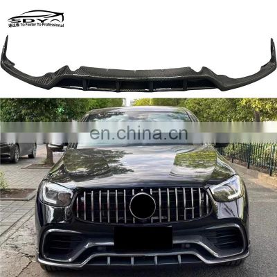 X253 GLC63 Carbon Fiber TOPCAR Style Front Lip Front Bumper Lip For Mercedes benz X253 GLC63 S AMG 2020-2022