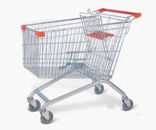 Zinc Cold Steel Wire Logistic Warehouse Wire Mesh Shopping Trolley photo-1