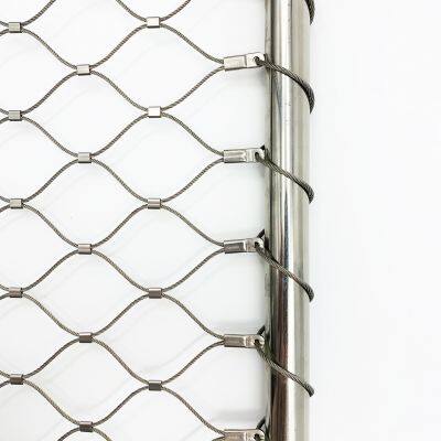 Stainless Steel Safety Wire Rope Mesh Netting for Stair Railing