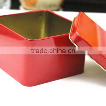 1C printing square tea tin box