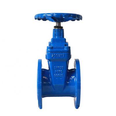 DIN 2'' DN50 PN16 GG25 Cast Iron Ductile Iron GGG40 Flange Gate Valve EPDM Soft Seal Non-Rising Stem Gate Valve photo-2