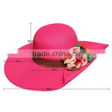 Summer Beach Wide Brim Straw Hat Women's Summer Fashion Straw Hat photo-5