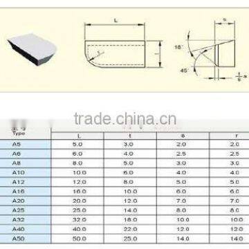P30 Type A Brazed Tips Solid Carbide Cutting Tips for Lathe Turning Tools photo-2