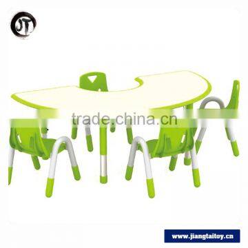 JT16-5704 GuangZhou Wholesale 6 People Cheap School Furniture Kindergarten Table And Chair photo-4