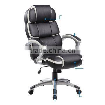 High Back Ergonomic Office Chair Pu Leather Computer Gaming Chair Manager's Chair with Padded Arms                        
                                                Quality Choice