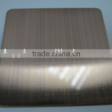 Colored decorative 304 stainless steel sheet plate hairline/hl finish