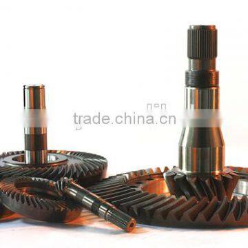 Bevel gear/rear axle gear shaft for tractor and truck