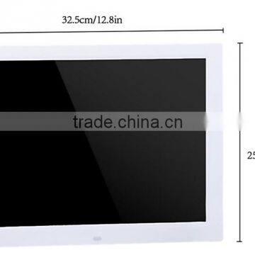 NEW 15inch HD TFT-LCD 1024*768 Digital Photo Picture Frame Alarm Clock MP3 MP4 Movie Player With Remote Desktop White photo-2