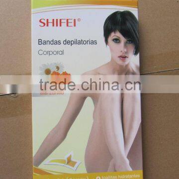 Shifei Spanish hair removal ready to use Body wax strips(Chamomile)