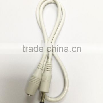 New Product for White color UL2464 22AWG with DC connector 5.5x2.1 Male to Female Extension Cable