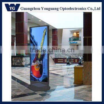 2 side ground light box, storefront light box, curved stand light box