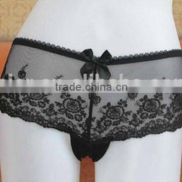 2016 Sexy Tranparent Printing Mesh Padded Cup Bra Panty Sets for Women photo-4