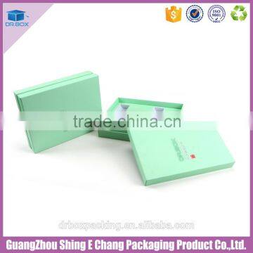 Silver Foil Hot Stamping Carrying Box For Cosmetic With Blister