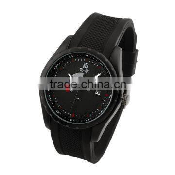 Men's Black Rubber Strap Fashion Military Men Watch 2014 MR077