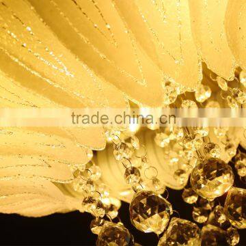 Handmade Crystal Lamp Shade Ceiling Fan photo-5
