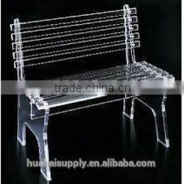 Long crystal outdoor garden chair