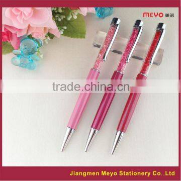 Logo custom crystatl pen,logo laser engraving crystal pen, logo crystal filled pens