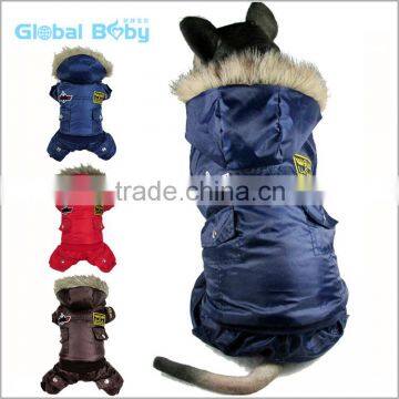 2016 New cotton USAF flying dog clothes warm winter air force jacket for large dog