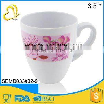 hot sale custom logo clear round plastic mugs with handles