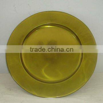 F1553 Metal Gold Charger Plates